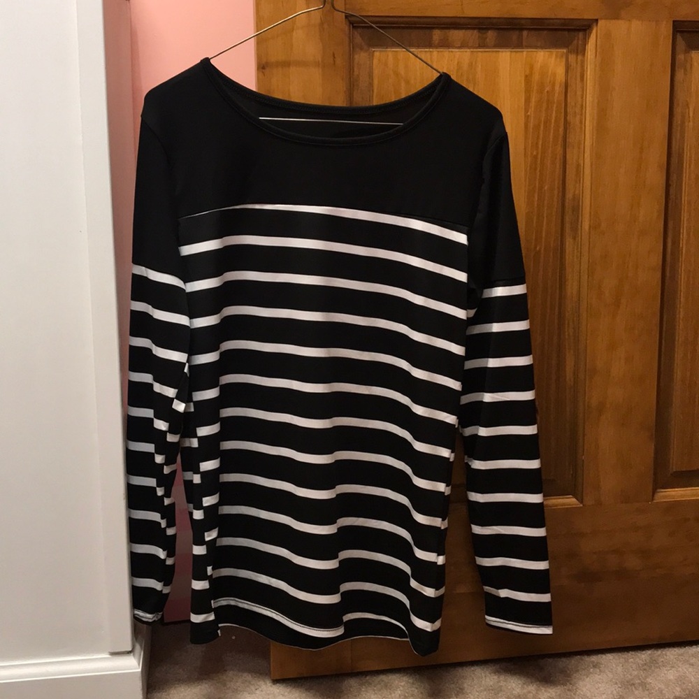 Black and white striped shirt